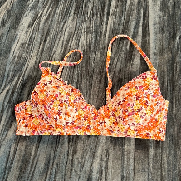 Floral Multicolor swim top size 36B by shade shore - Picture 1 of 1
